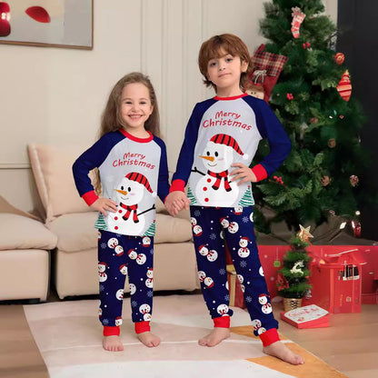 Christmas Family Matching Pajamas Sets Merry Christmas Snowman Pants - ChildAngle