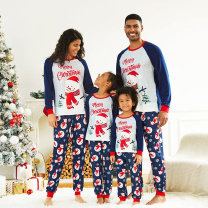 Christmas Family Matching Pajamas Sets Merry Christmas Snowman Pants - ChildAngle