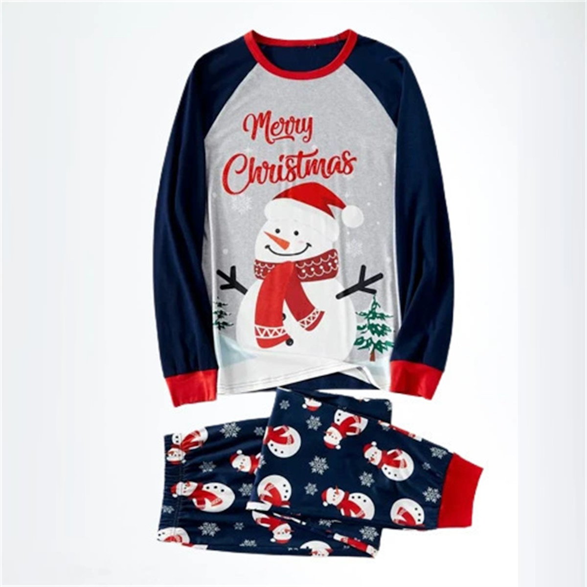 Christmas Family Matching Pajamas Sets Merry Christmas Snowman Pants - ChildAngle