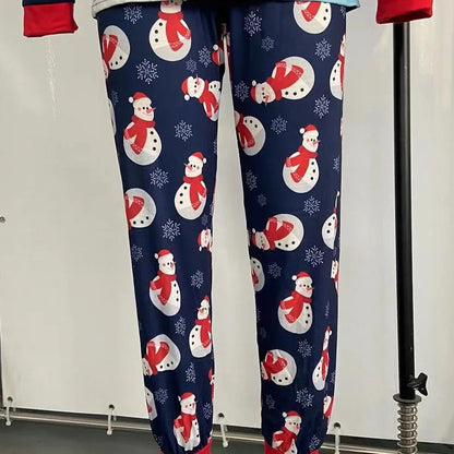 Christmas Family Matching Pajamas Sets Merry Christmas Snowman Pants - ChildAngle