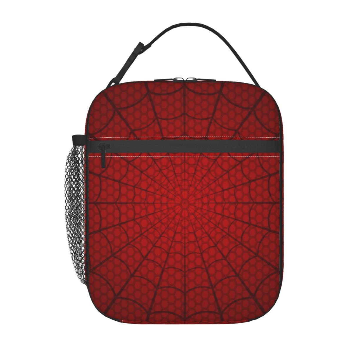 Spiderman Lunch Tote with Side Mesh Pocket - ChildAngle