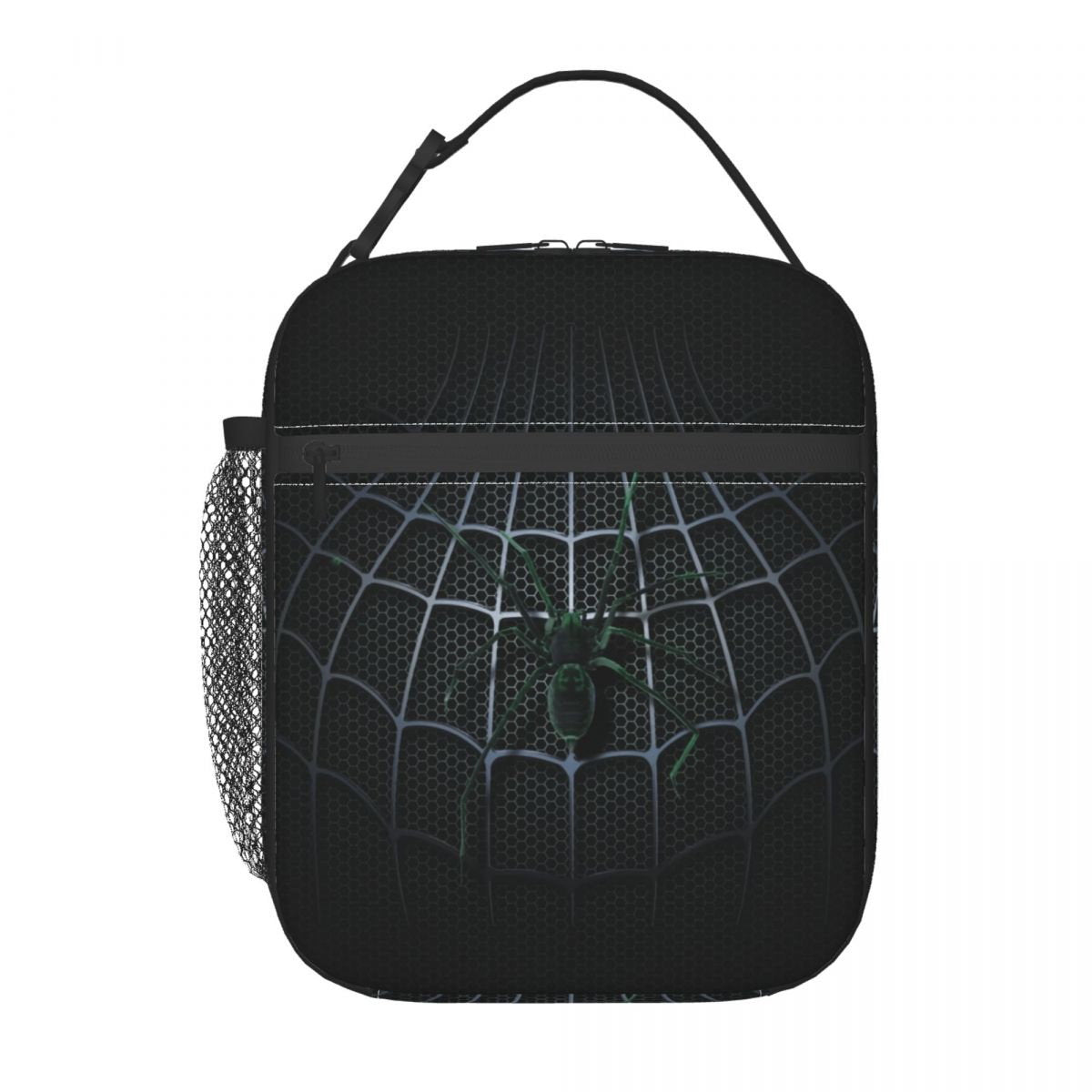 Spiderman Lunch Tote with Side Mesh Pocket - ChildAngle