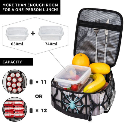 Spiderman Lunch Tote with Side Mesh Pocket - ChildAngle