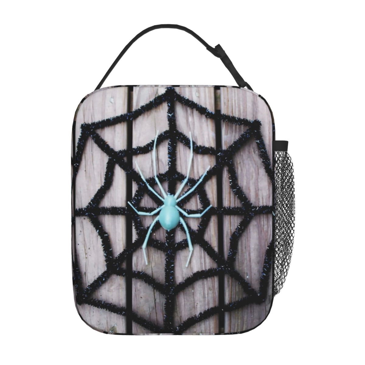 Spiderman Lunch Tote with Side Mesh Pocket - ChildAngle