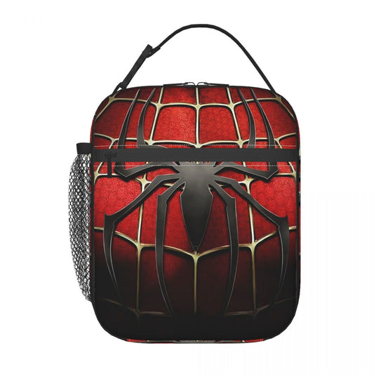 Spiderman Lunch Tote with Side Mesh Pocket - ChildAngle