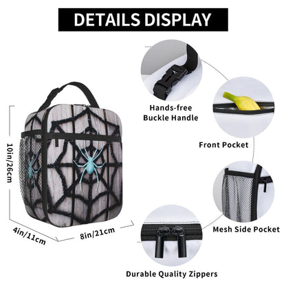 Spiderman Lunch Tote with Side Mesh Pocket - ChildAngle
