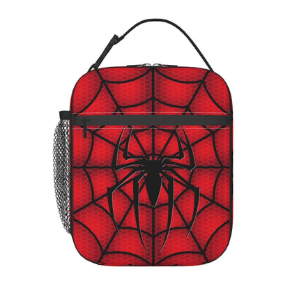 Spiderman Lunch Tote with Side Mesh Pocket - ChildAngle