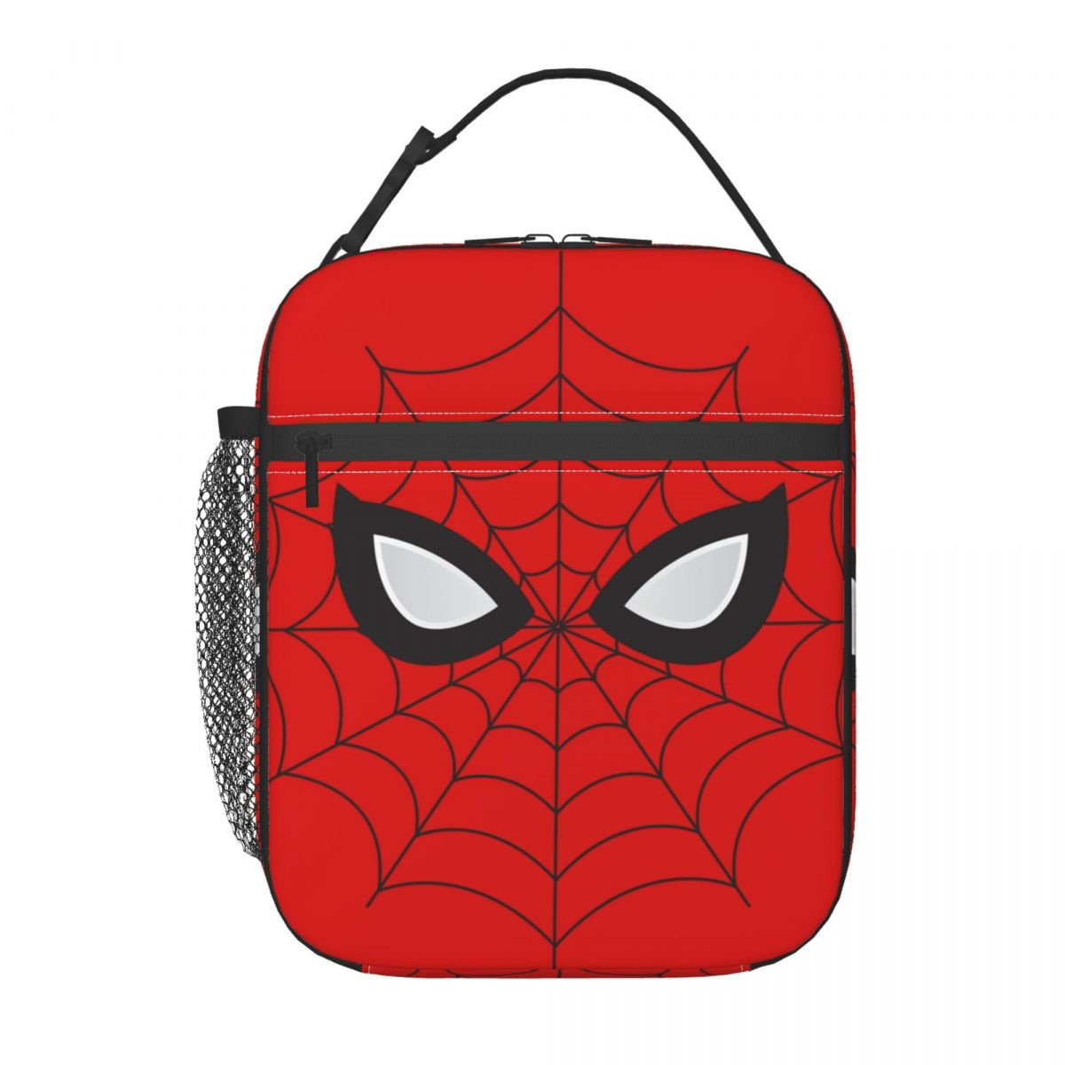 Spiderman Lunch Tote with Side Mesh Pocket - ChildAngle