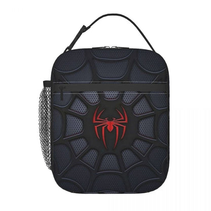 Spiderman Lunch Tote with Side Mesh Pocket - ChildAngle