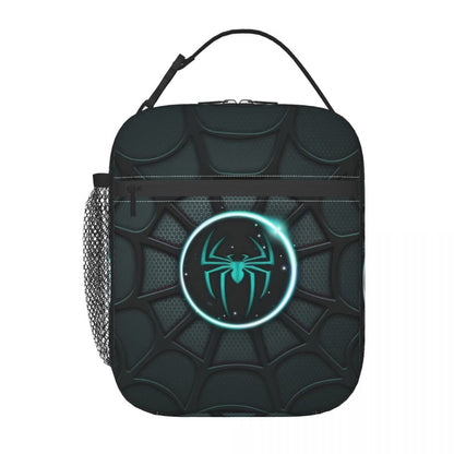 Spiderman Lunch Tote with Side Mesh Pocket - ChildAngle