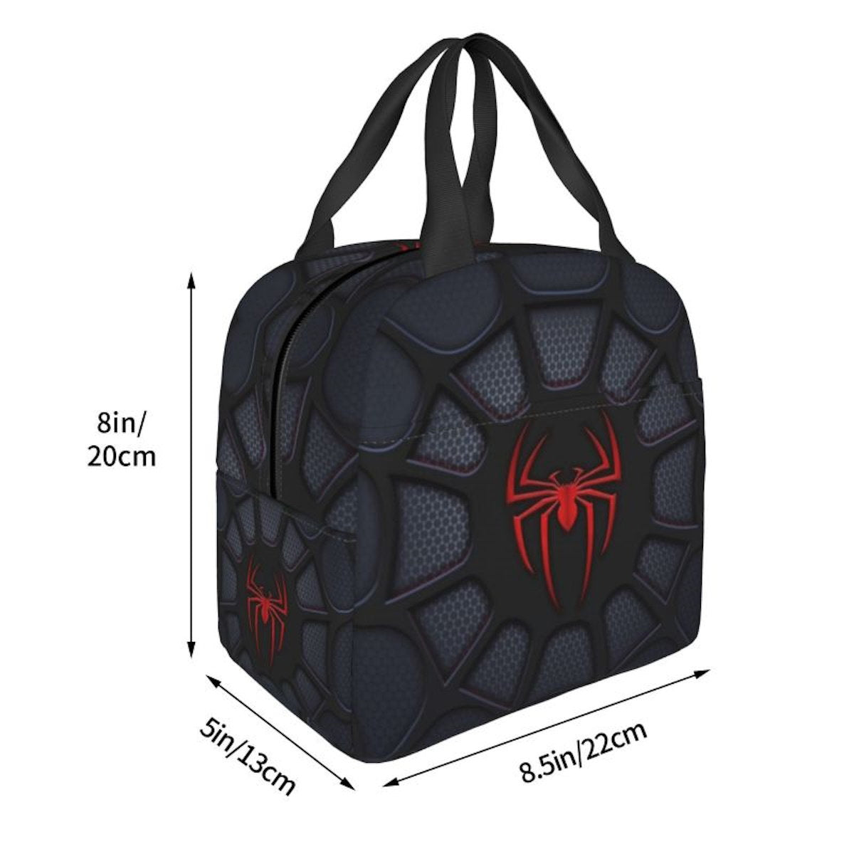 Spiderman Lunch Bag Marvel Spider Web Tote Large Capacity Tote for School - ChildAngle