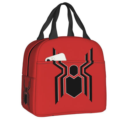 Spiderman Lunch Bag Marvel Spider Web Tote Large Capacity Tote for School - ChildAngle