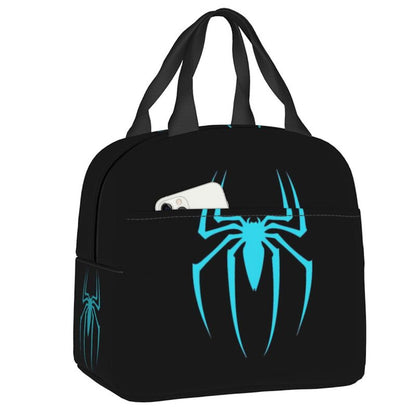 Spiderman Lunch Bag Marvel Spider Web Tote Large Capacity Tote for School - ChildAngle