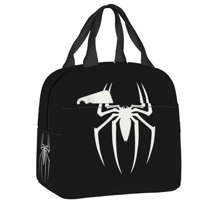 Spiderman Lunch Bag Marvel Spider Web Tote Large Capacity Tote for School - ChildAngle