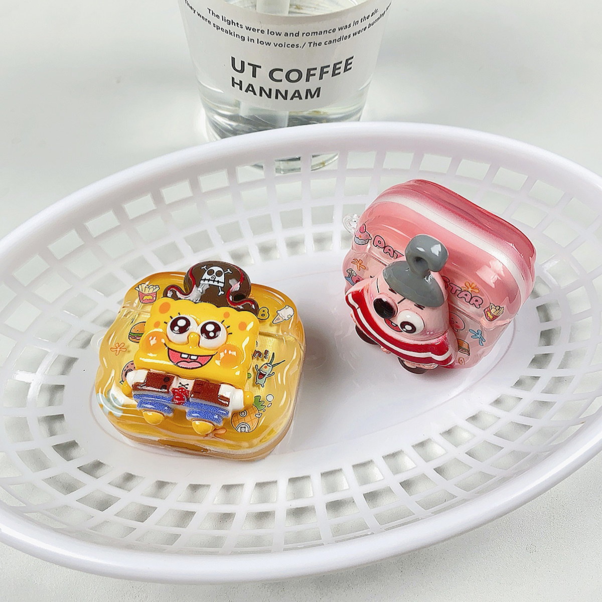 SpongeBob AirPods case character-themed cases Mr. Krabs Squrepants Patrick Star Gary the Snail AirPods Pro 3 SpongBob AirPods Case - ChildAngle