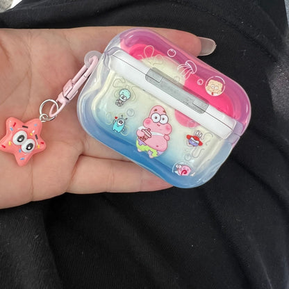 SpongeBob AirPods case character-themed cases Mr. Krabs Squrepants Patrick Star Gary the Snail AirPods Pro 3 SpongBob AirPods Case - ChildAngle