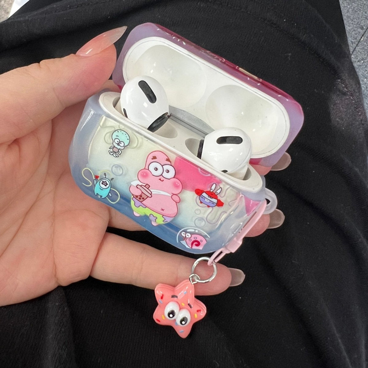SpongeBob AirPods case character-themed cases Mr. Krabs Squrepants Patrick Star Gary the Snail AirPods Pro 3 SpongBob AirPods Case - ChildAngle