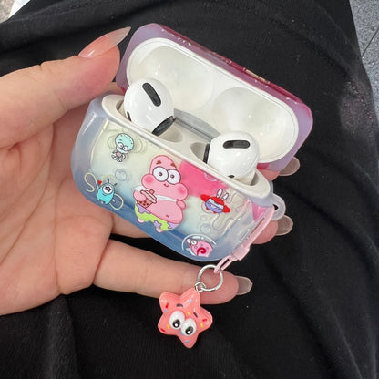 SpongeBob AirPods case character-themed cases Mr. Krabs Squrepants Patrick Star Gary the Snail AirPods Pro 3 SpongBob AirPods Case - ChildAngle