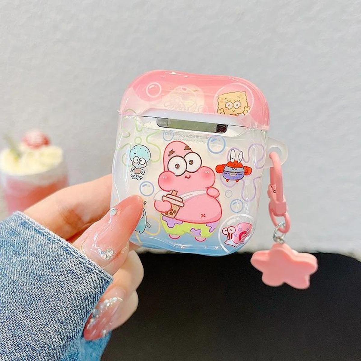 SpongeBob AirPods case character-themed cases Mr. Krabs Squrepants Patrick Star Gary the Snail AirPods Pro 3 SpongBob AirPods Case - ChildAngle