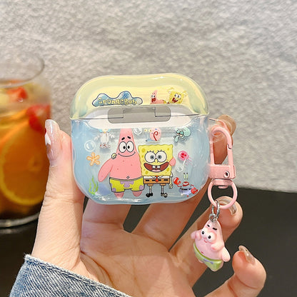 SpongeBob AirPods case character-themed cases Mr. Krabs Squrepants Patrick Star Gary the Snail AirPods Pro 3 SpongBob AirPods Case - ChildAngle