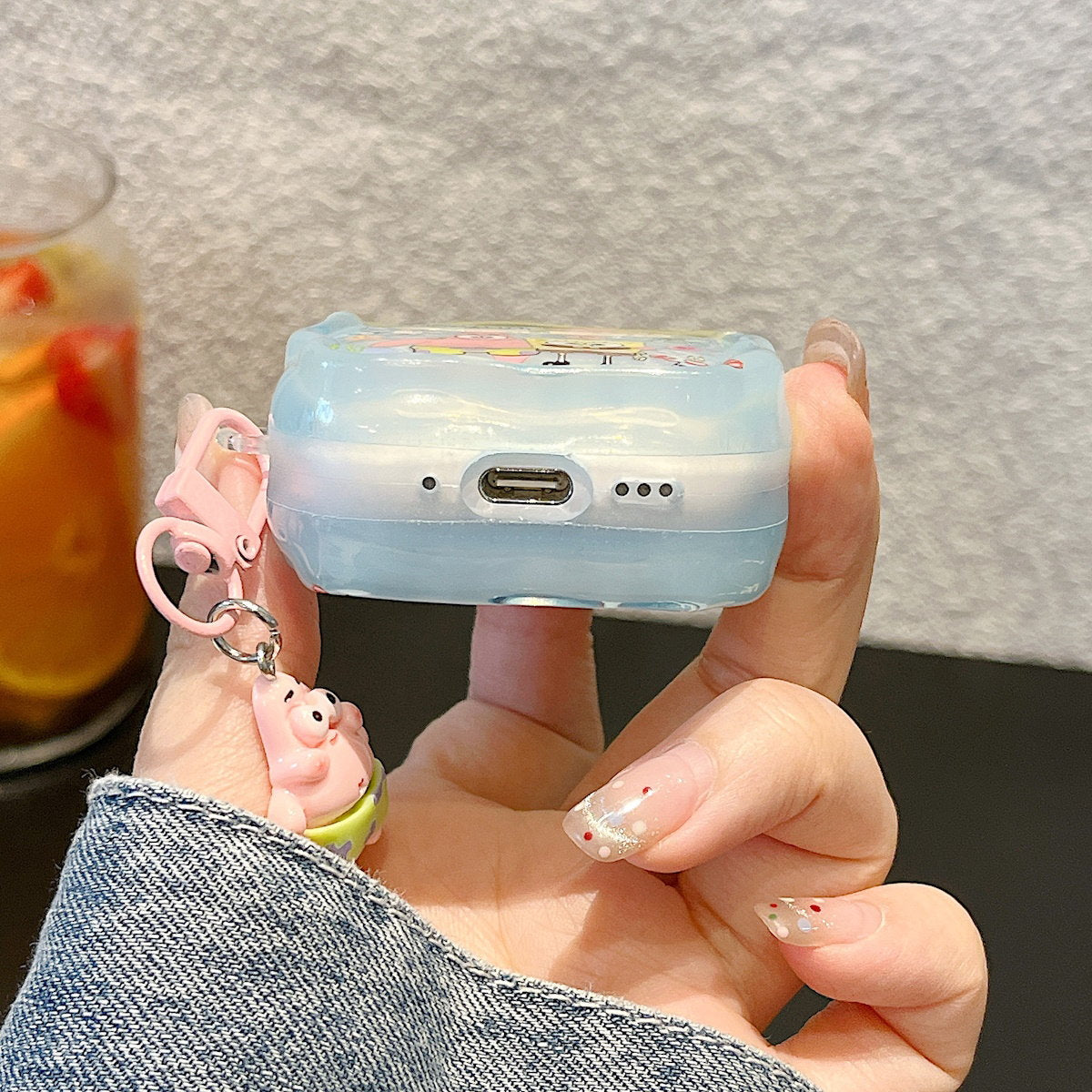 SpongeBob AirPods case character-themed cases Mr. Krabs Squrepants Patrick Star Gary the Snail AirPods Pro 3 SpongBob AirPods Case - ChildAngle