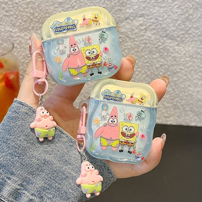 SpongeBob AirPods case character-themed cases Mr. Krabs Squrepants Patrick Star Gary the Snail AirPods Pro 3 SpongBob AirPods Case - ChildAngle