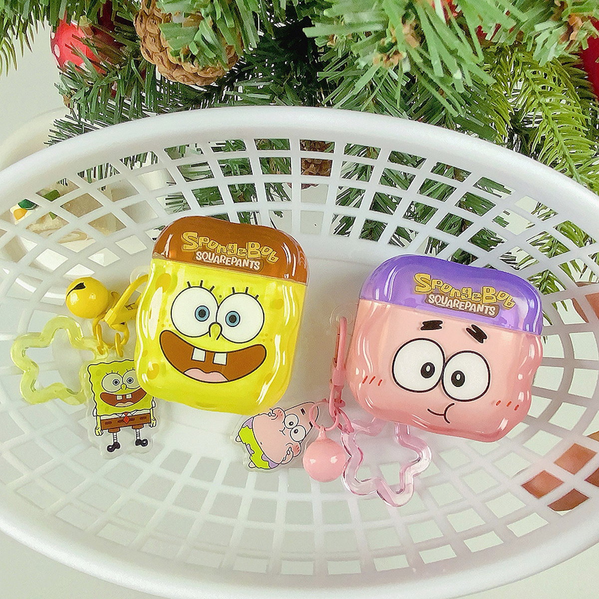 SpongeBob AirPods case character-themed cases Mr. Krabs Squrepants Patrick Star Gary the Snail AirPods Pro 3 SpongBob AirPods Case - ChildAngle