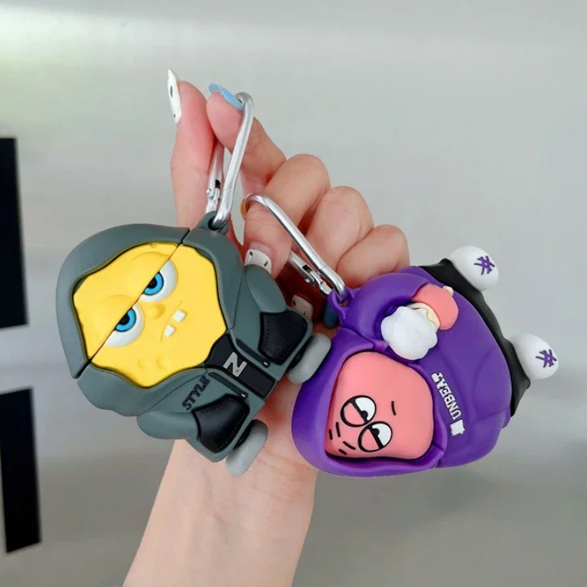 SpongeBob AirPods case character-themed cases Mr. Krabs Squrepants Patrick Star Gary the Snail AirPods Pro 3 SpongBob AirPods Case - ChildAngle