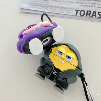 SpongeBob AirPods case character-themed cases Mr. Krabs Squrepants Patrick Star Gary the Snail AirPods Pro 3 SpongBob AirPods Case - ChildAngle