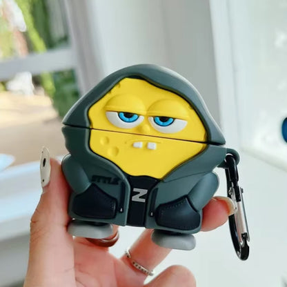 SpongeBob AirPods case character-themed cases Mr. Krabs Squrepants Patrick Star Gary the Snail AirPods Pro 3 SpongBob AirPods Case - ChildAngle