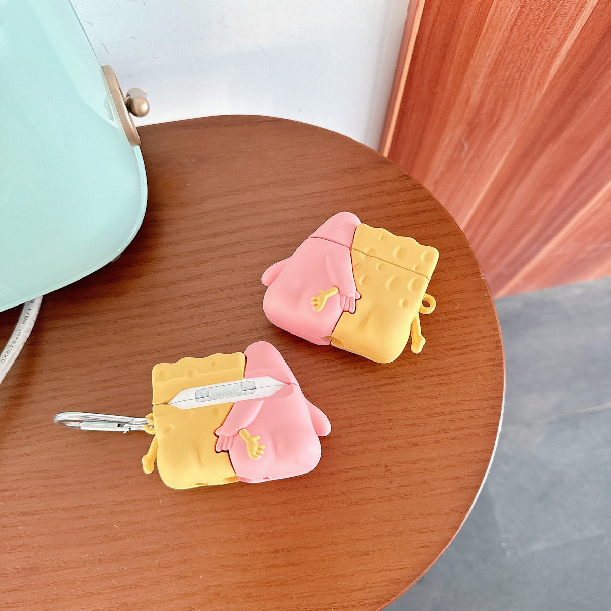 SpongeBob AirPods case character-themed cases Mr. Krabs Squrepants Patrick Star Gary the Snail AirPods Pro 3 SpongBob AirPods Case - ChildAngle