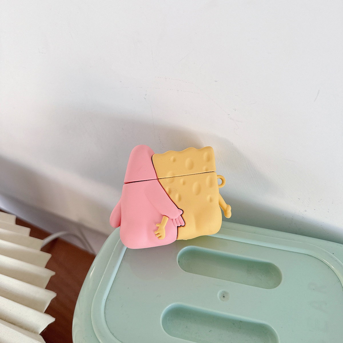 SpongeBob AirPods case character-themed cases Mr. Krabs Squrepants Patrick Star Gary the Snail AirPods Pro 3 SpongBob AirPods Case - ChildAngle
