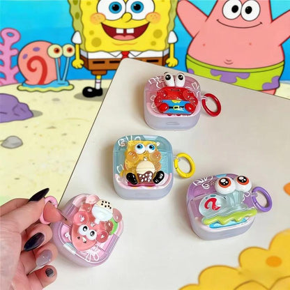 SpongeBob AirPods case character-themed cases Mr. Krabs Squrepants Patrick Star Gary the Snail AirPods Pro 3 SpongBob AirPods Case - ChildAngle