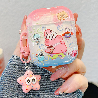 SpongeBob AirPods case character-themed cases Mr. Krabs Squrepants Patrick Star Gary the Snail AirPods Pro 3 SpongBob AirPods Case - ChildAngle