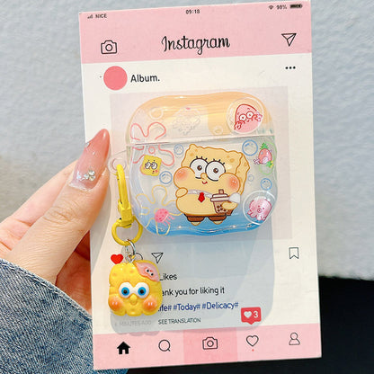 SpongeBob AirPods case character-themed cases Mr. Krabs Squrepants Patrick Star Gary the Snail AirPods Pro 3 SpongBob AirPods Case - ChildAngle