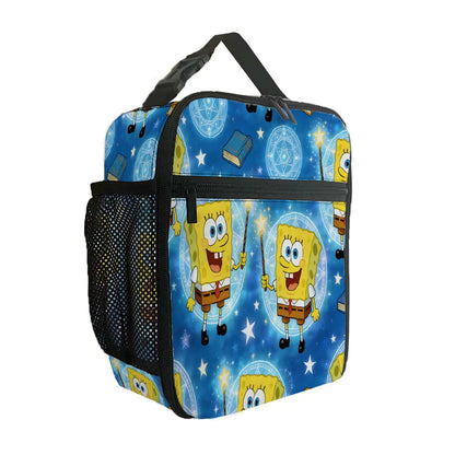 Spongebob Lunch Bag Portable Squarepants Insulated Lunch Tote - ChildAngle