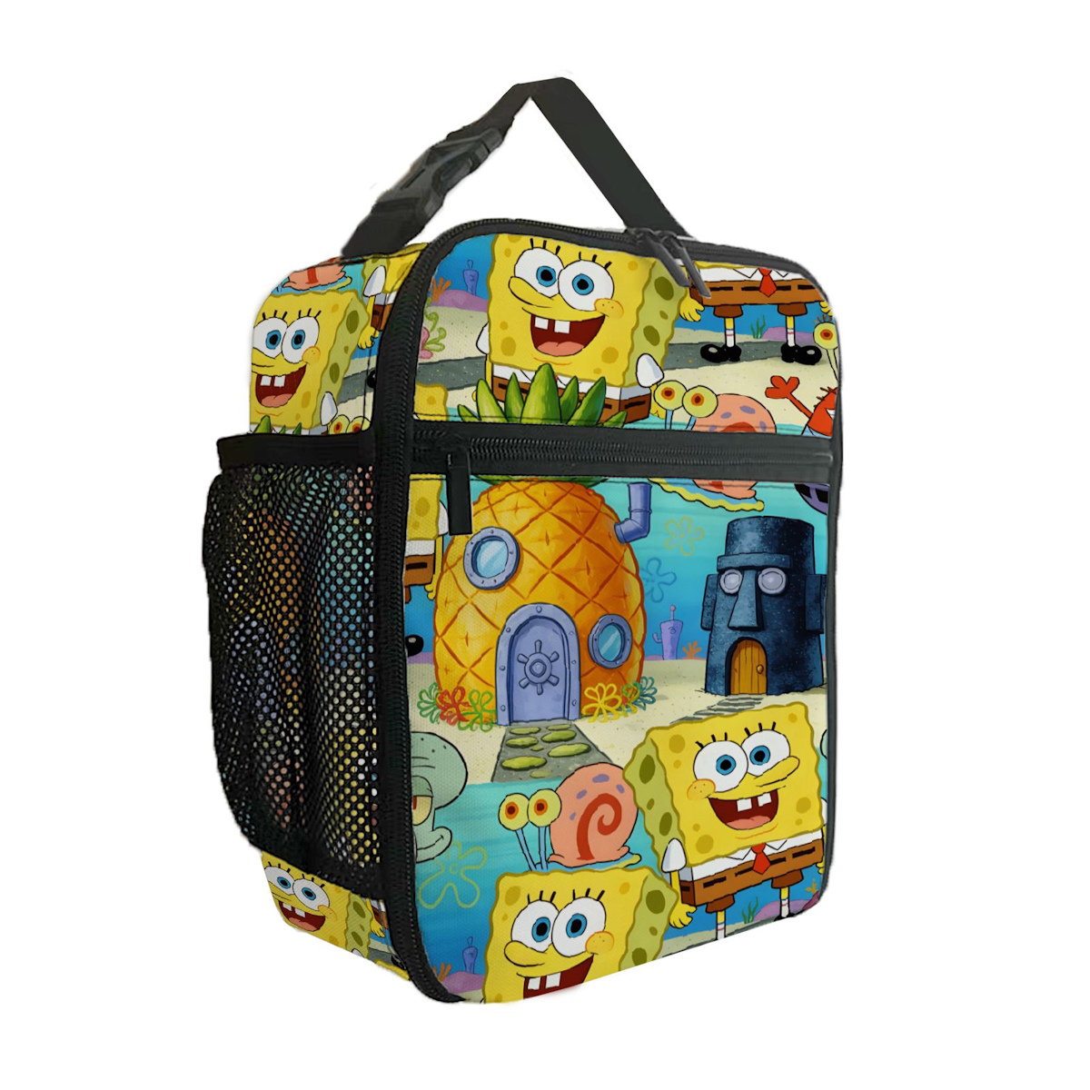 Spongebob Lunch Bag Portable Squarepants Insulated Lunch Tote - ChildAngle