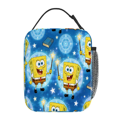 Spongebob Lunch Bag Portable Squarepants Insulated Lunch Tote - ChildAngle