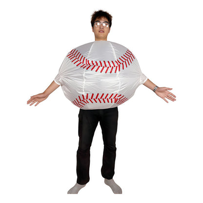 Teens Sports Ball Basketball Baseball Volleyball Inflatable Costumes - ChildAngle