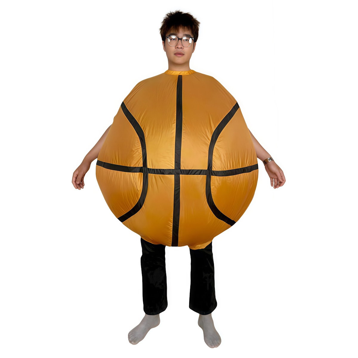 Teens Sports Ball Basketball Baseball Volleyball Inflatable Costumes - ChildAngle