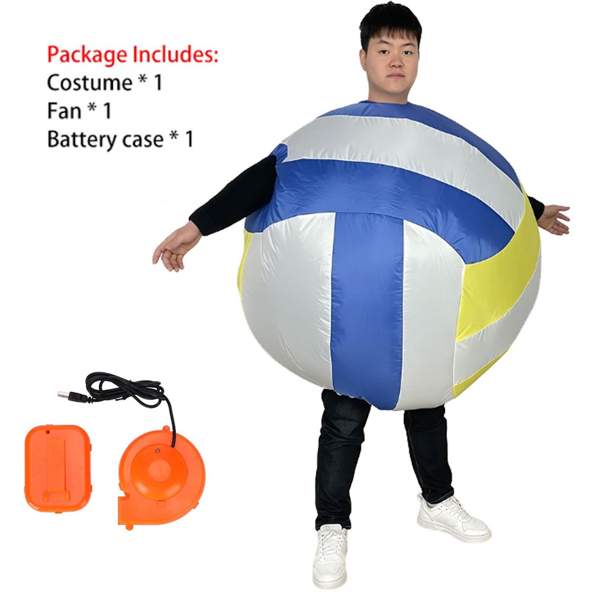 Teens Sports Ball Basketball Baseball Volleyball Inflatable Costumes - ChildAngle