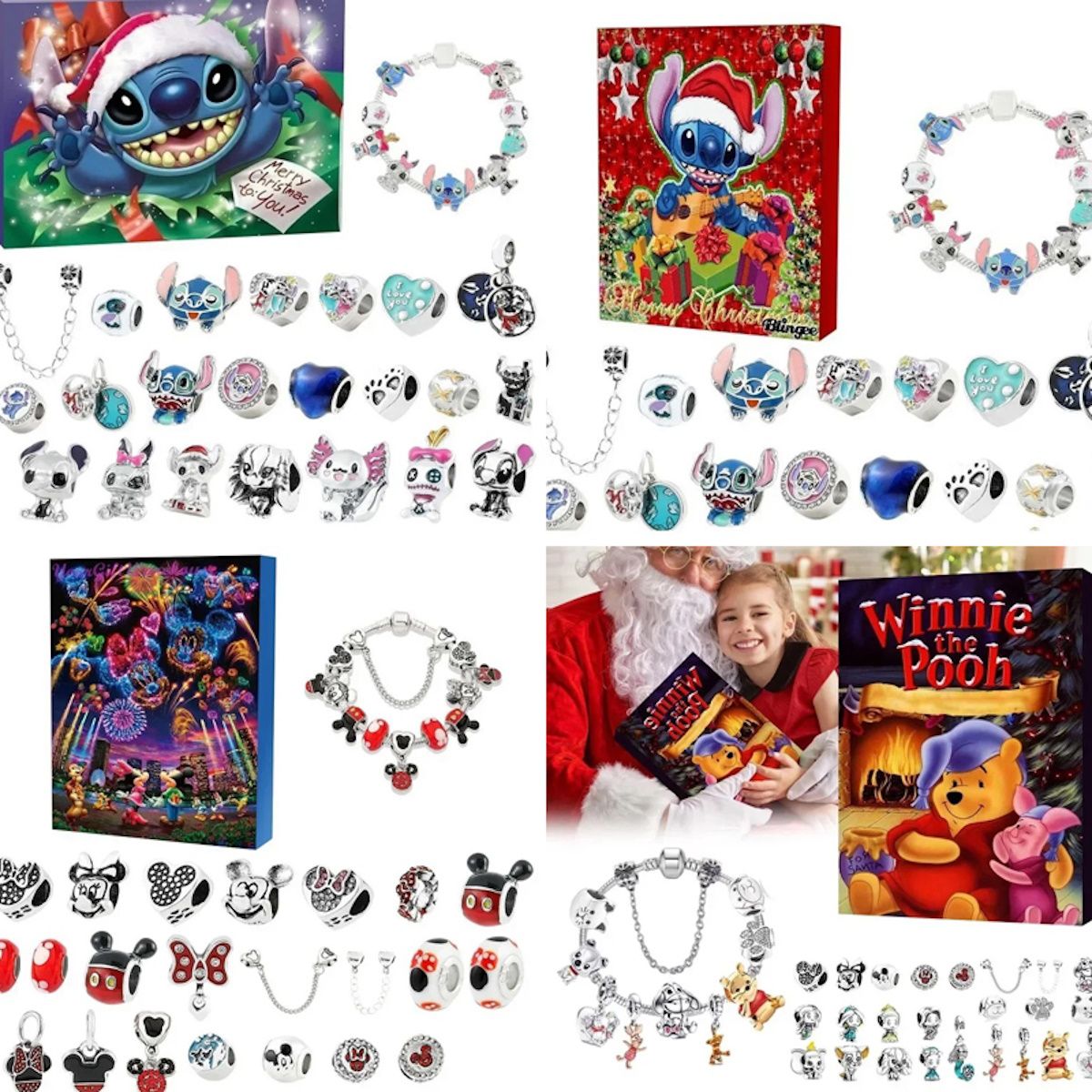 Charm Bracelet Stich Advent Calendar Disney Advent Calendar Winnie the Pooh - ChildAngle