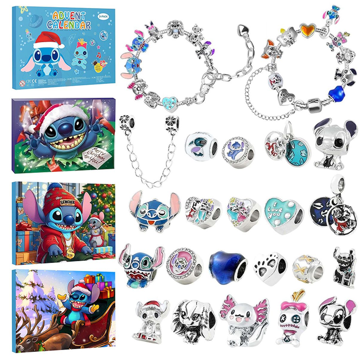 Charm Bracelet Stich Advent Calendar Disney Advent Calendar Winnie the Pooh - ChildAngle