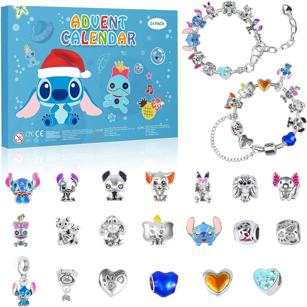 Charm Bracelet Stich Advent Calendar Disney Advent Calendar Winnie the Pooh - ChildAngle