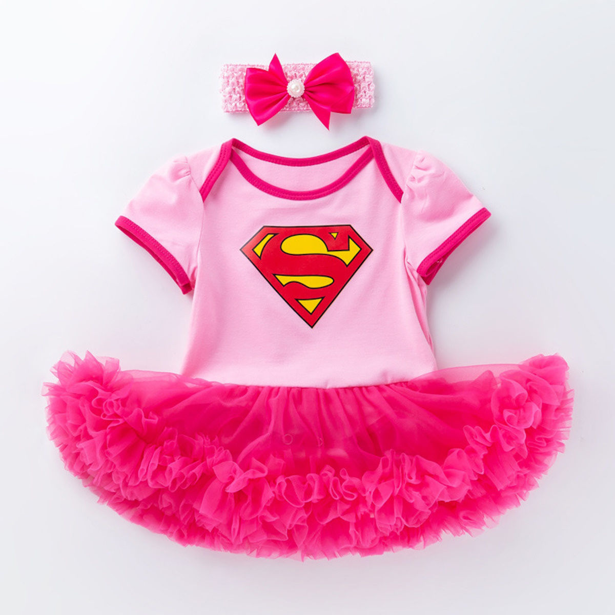 Newborn Infant Halloween Costumes Superwoman Batwoman Baby Girl Party Tutus Dress - ChildAngle