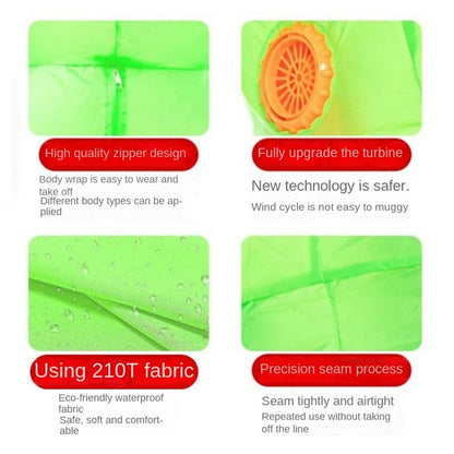 Teens and Adults Alien Inflatable Costume Blow up Alien Suit - ChildAngle
