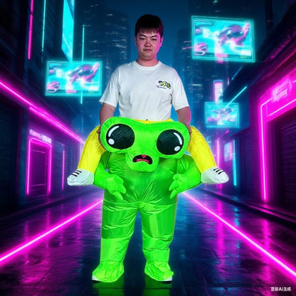 Teens and Adults Alien Inflatable Costume Blow up Alien Suit - ChildAngle