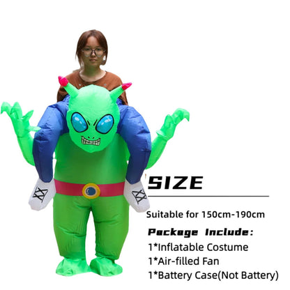 Teens and Adults Alien Inflatable Costume Blow up Alien Suit - ChildAngle
