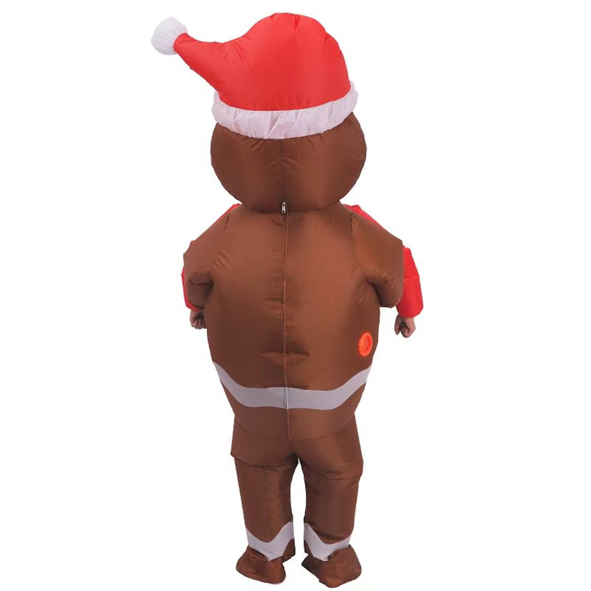 Inflatables Christmas Ride-on Costume Inflatable Gingerbread Man Santa Claus Costumes  - ChildAngle