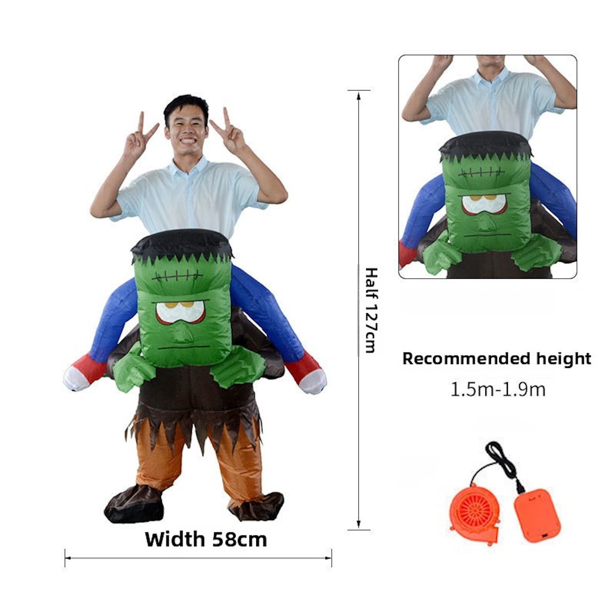 Teens and Adults Halloween Inflatable Costumes Monster Witch Costumes - ChildAngle